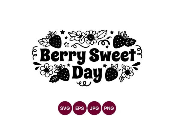 Berry Sweet Day Strawberries Vector - Graphics for Illustrations