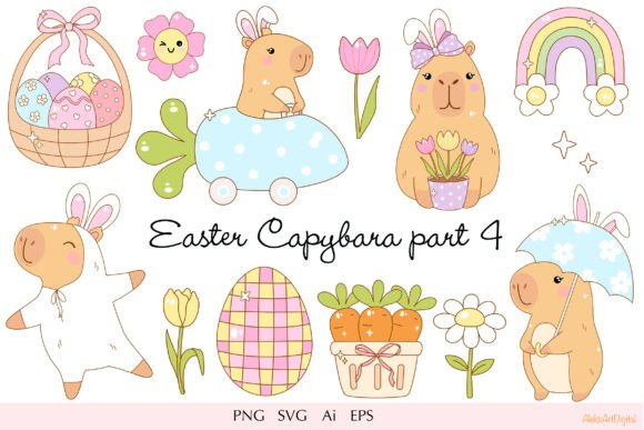 Easter Capybara Kawaii Clipart Part 4 Review