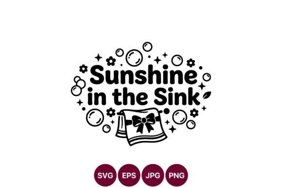 Sunshine in the Sink Script Lettering for Branding and Illustrations